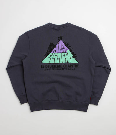 Element x Millet Hit The Top Crewneck Sweatshirt in Shadow Blue