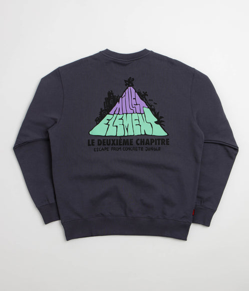 Element x Millet Hit The Top Crewneck Sweatshirt - Shadow Blue