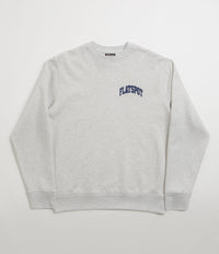 flatspot Collegiate Crewneck Sweatshirt in Cool Heather Grey