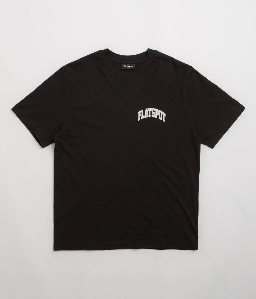 flatspot Collegiate T-Shirt in Black