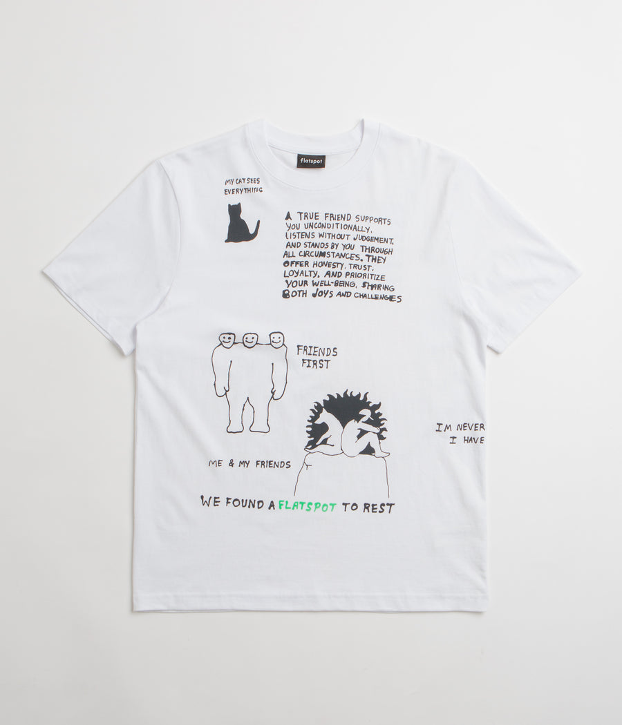 flatspot FS Is My Happy Place T-Shirt in White