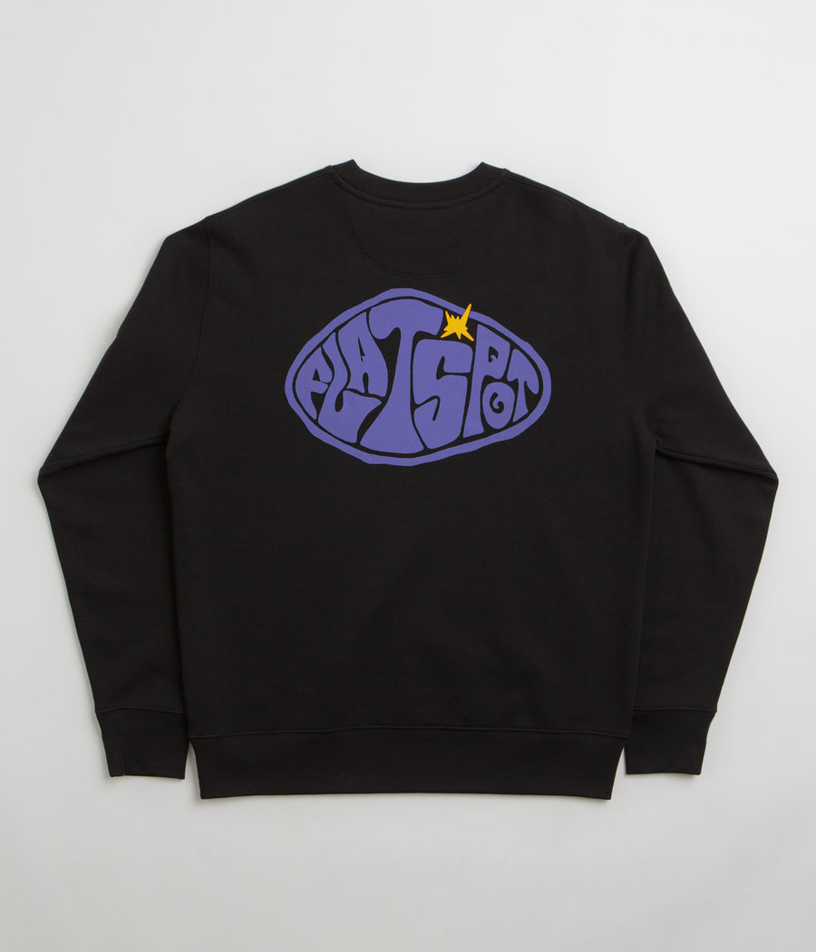 flatspot Hole Crewneck Sweatshirt in Black