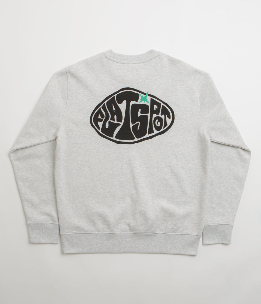 flatspot Hole Crewneck Sweatshirt in Cool Heather Grey