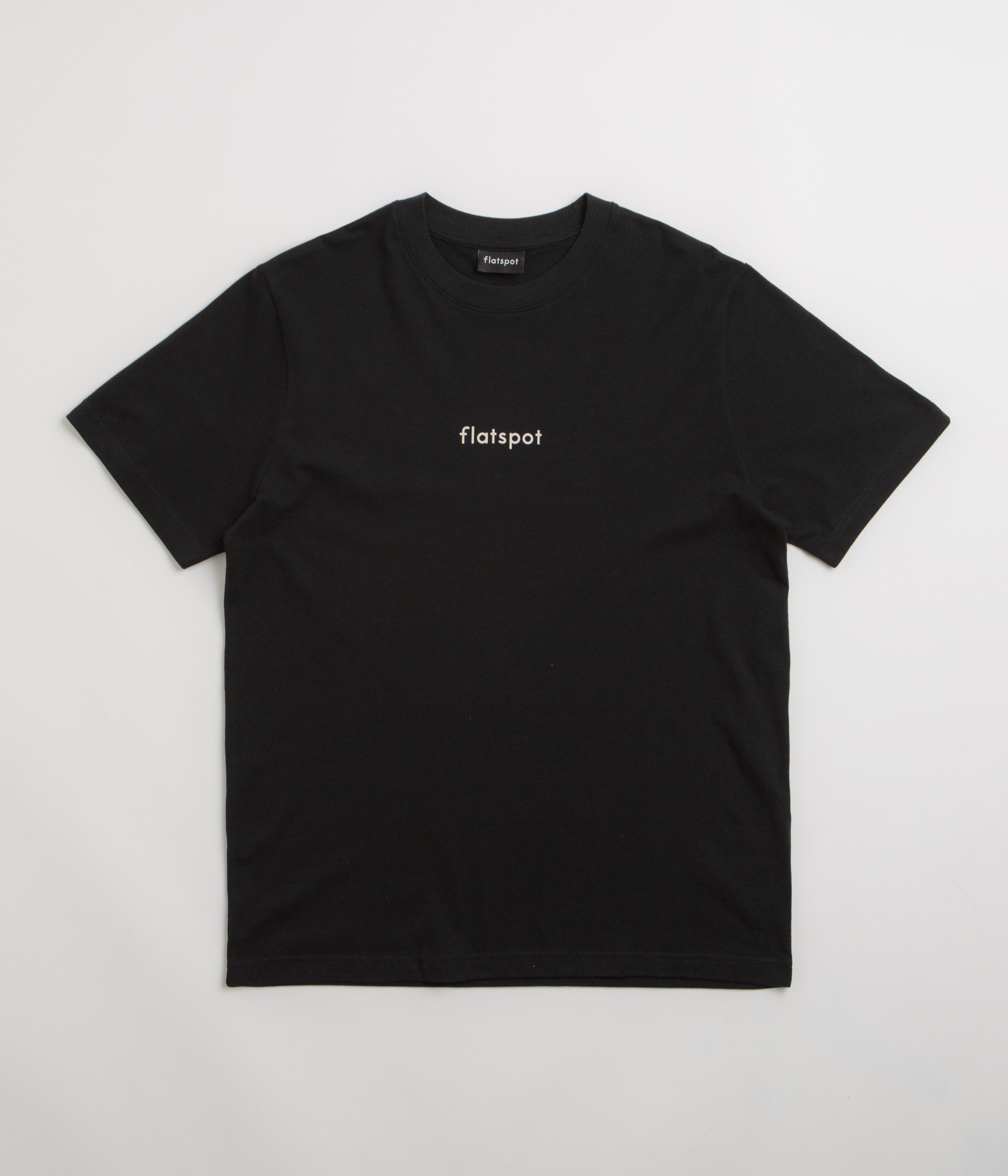 flatspot Lowercase Logo T-Shirt in Black
