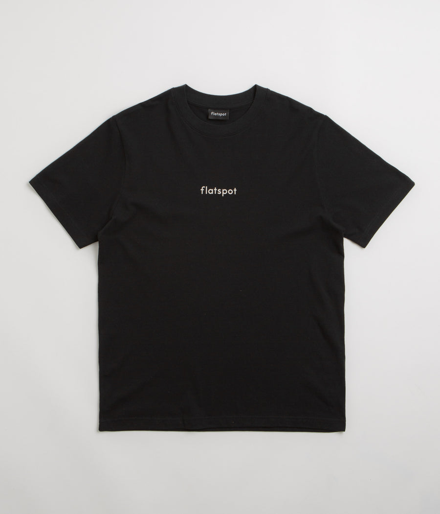 flatspot Lowercase Logo T-Shirt in Black