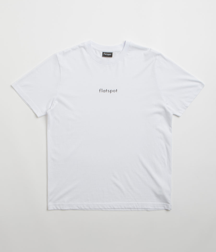 flatspot Lowercase Logo T-Shirt in White