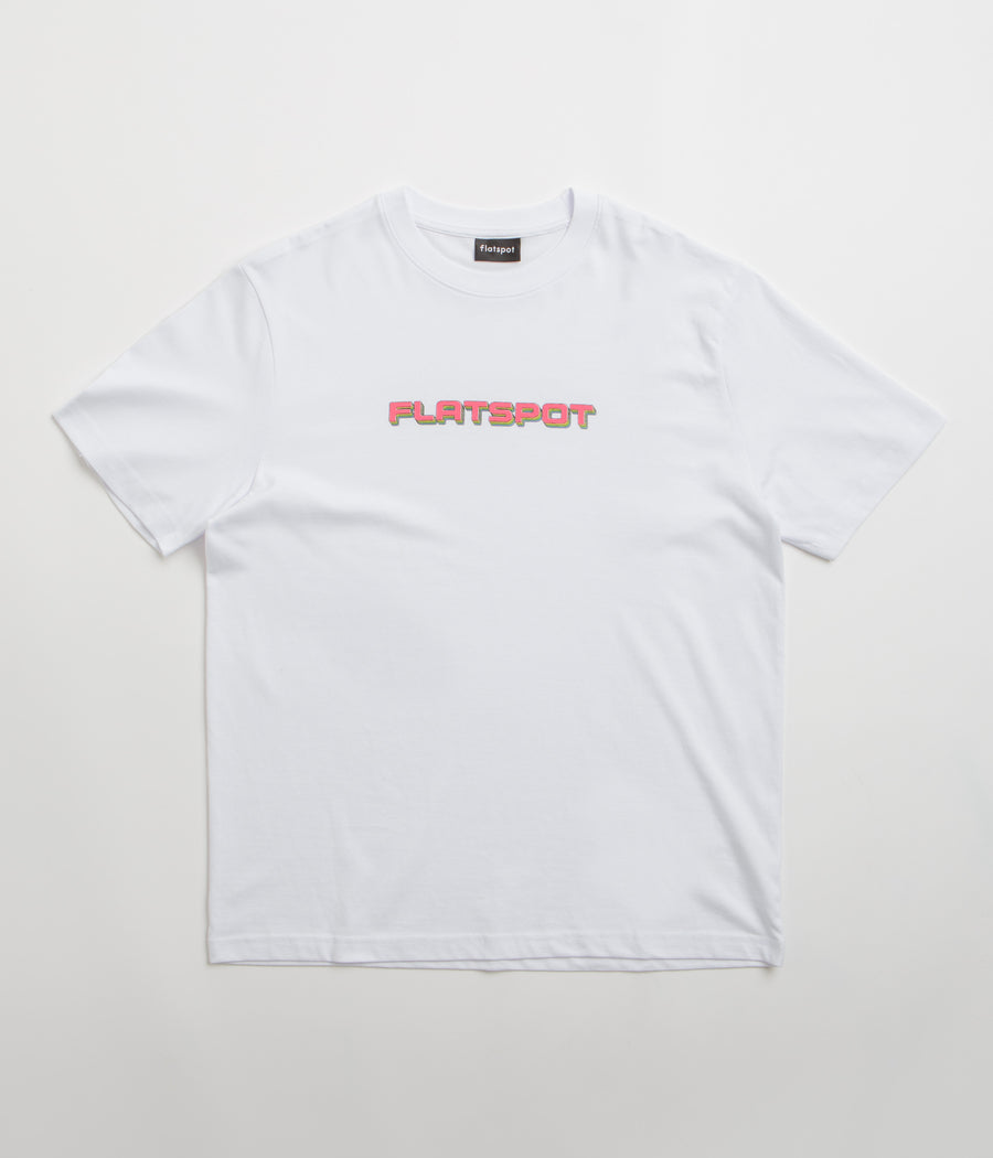 flatspot Repeat Logo T-Shirt in White