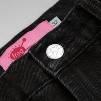 Frog Relaxed Fit Bootcut Jeans in Black thumbnail