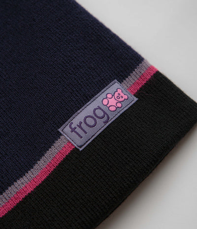 Frog Teddy Beanie in Navy