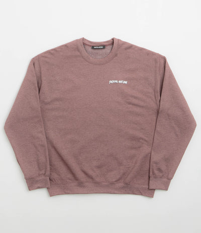 Fucking Awesome Believe Crewneck Sweatshirt in Maroon