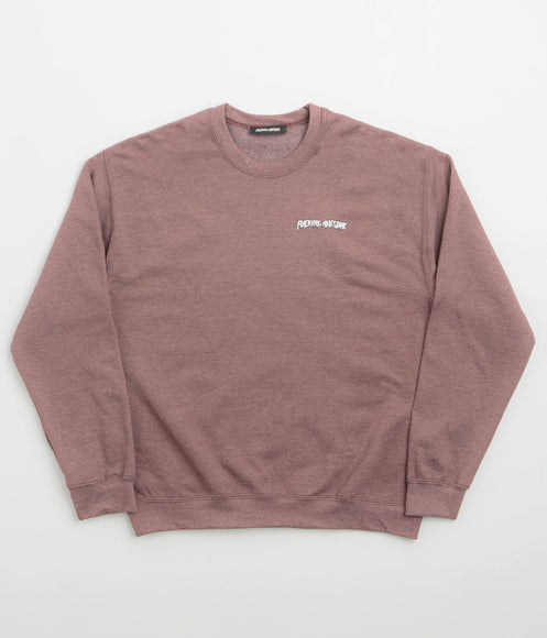 Fucking Awesome Believe Crewneck Sweatshirt - Maroon