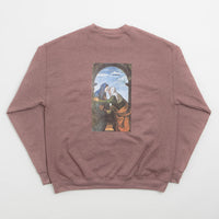 Fucking Awesome Believe Crewneck Sweatshirt in Maroon thumbnail