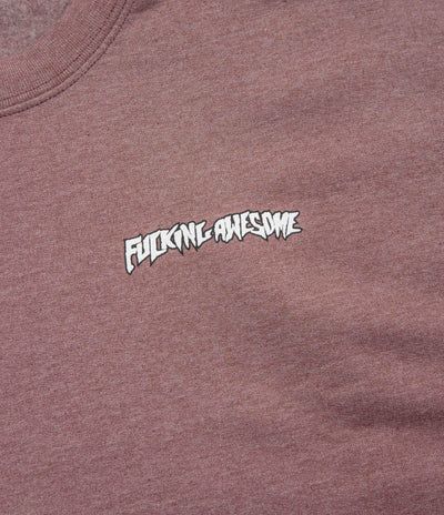 Fucking Awesome Believe Crewneck Sweatshirt in Maroon