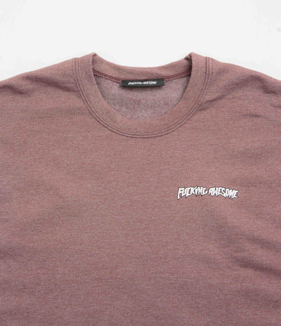 Fucking Awesome Believe Crewneck Sweatshirt in Maroon