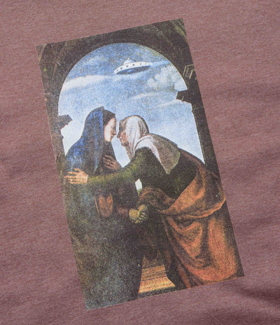 Fucking Awesome Believe Crewneck Sweatshirt in Maroon