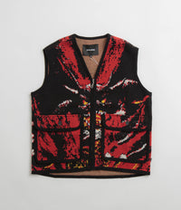 Fucking Awesome Better Half Knitted Utility Vest in AOP