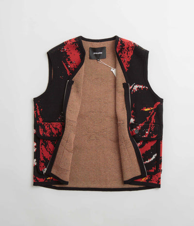 Fucking Awesome Better Half Knitted Utility Vest in AOP