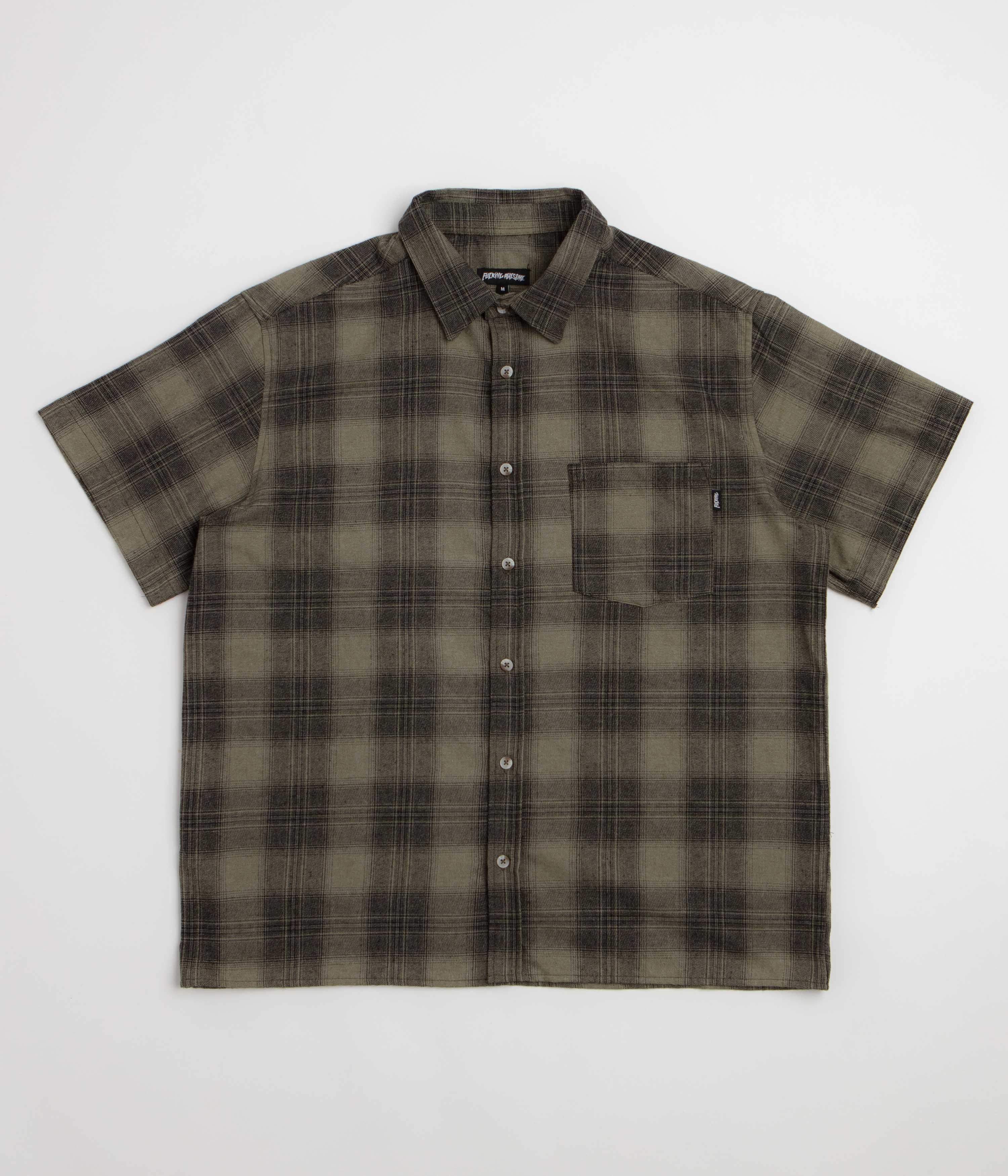 Fucking Awesome Blake's Short Sleeve Shirt  - Green / Black
