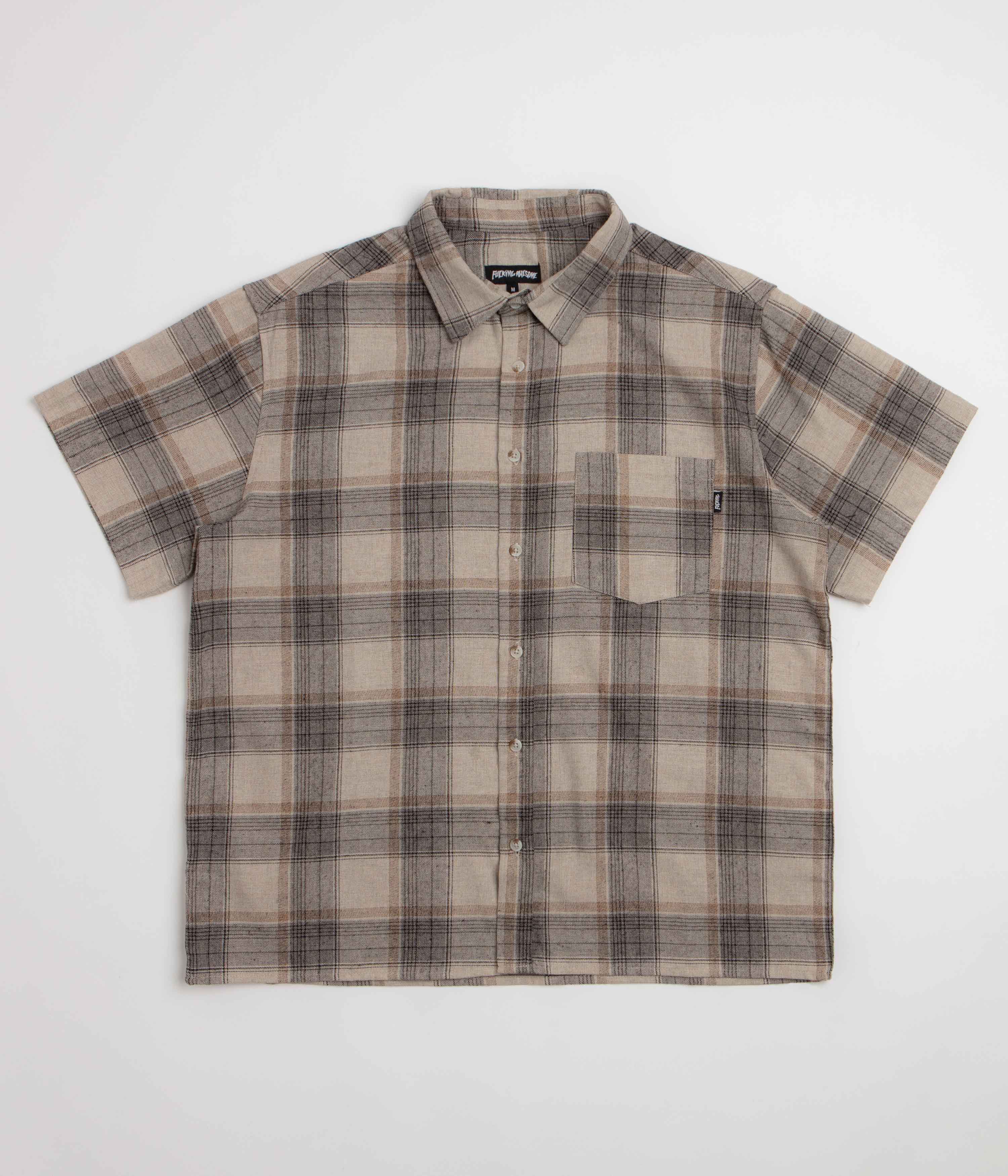 Fucking Awesome Blake's Short Sleeve Shirt  - Light Brown