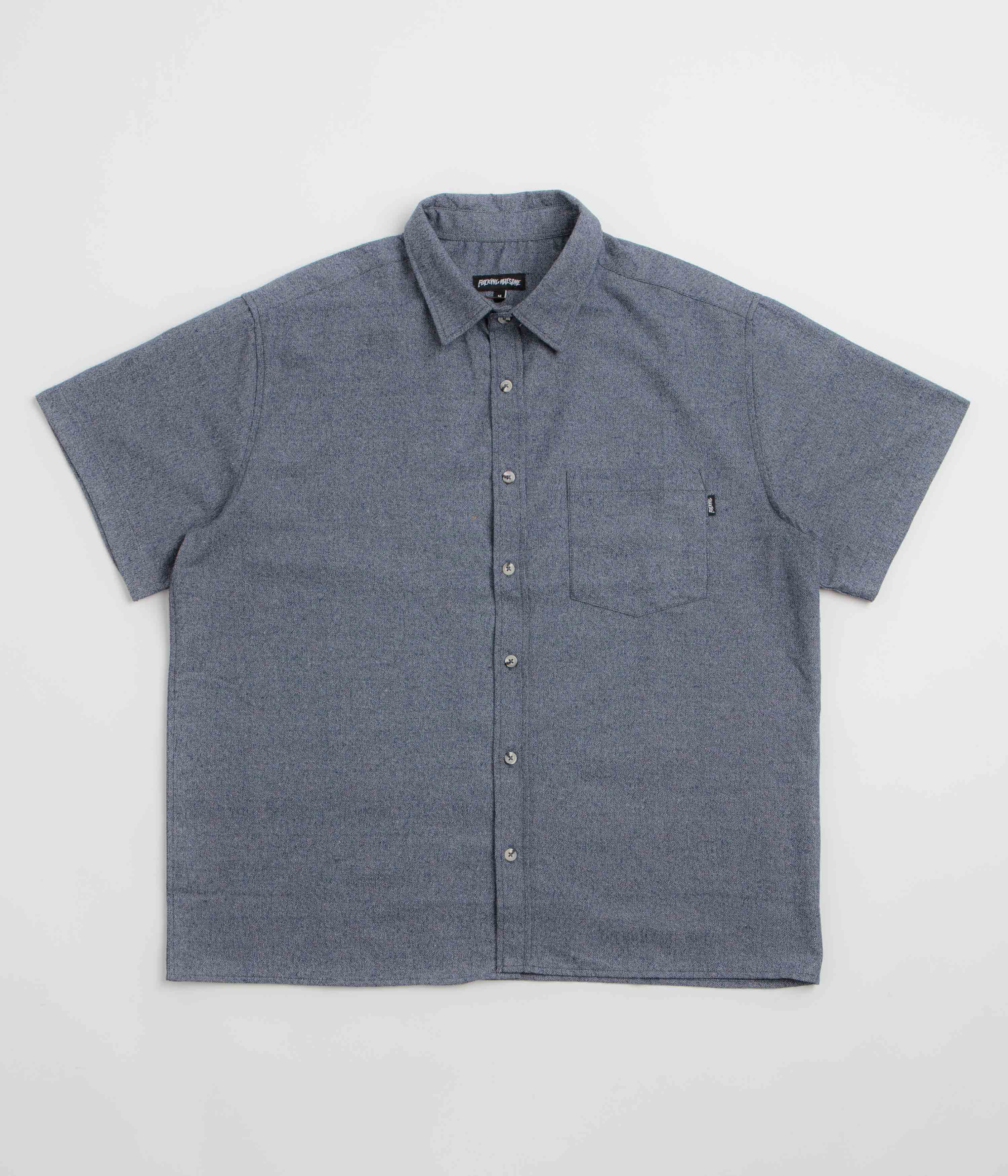 Fucking Awesome Blake's Short Sleeve Shirt  - Navy