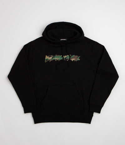 Fucking Awesome Camo Logo Hoodie - Black