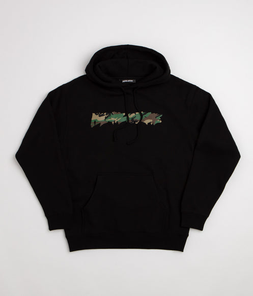 Fucking Awesome Camo Logo Hoodie - Black