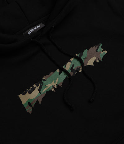 Fucking Awesome Camo Logo Hoodie - Black