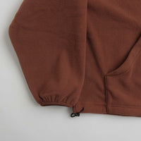 Fucking Awesome Cut Off 1/4 Zip Polar Fleece - Brown thumbnail