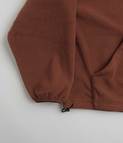 Fucking Awesome Cut Off 1/4 Zip Polar Fleece - Brown