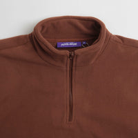 Fucking Awesome Cut Off 1/4 Zip Polar Fleece - Brown thumbnail