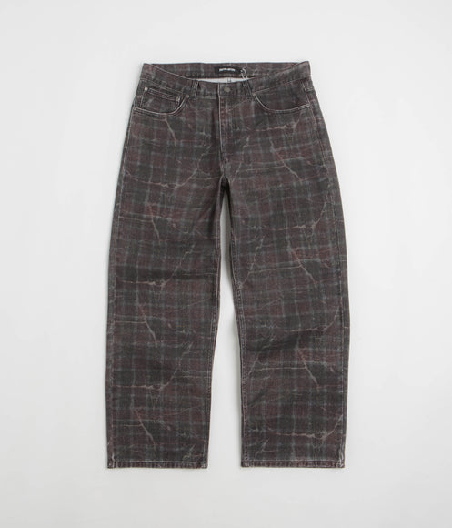 Fucking Awesome Distressed Plaid Fecke Jeans - Plaid