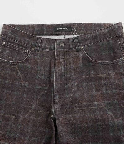 Fucking Awesome Distressed Plaid Fecke Jeans - Plaid