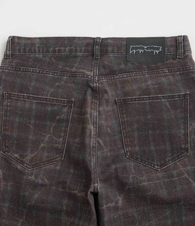Fucking Awesome Distressed Plaid Fecke Jeans - Plaid