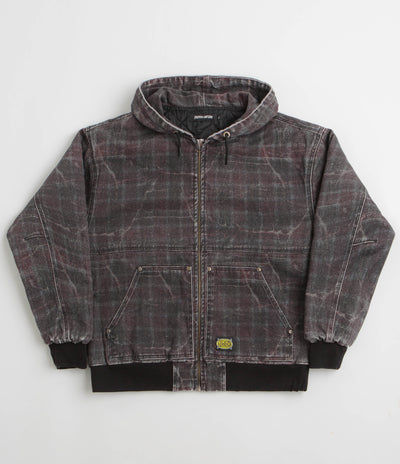 Fucking Awesome Distressed Plaid KO Work Jacket - Brown