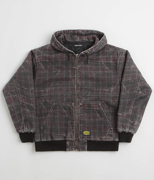 Fucking Awesome Distressed Plaid KO Work Jacket - Brown