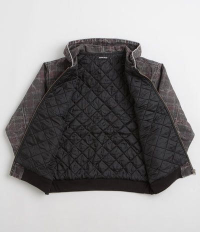 Fucking Awesome Distressed Plaid KO Work Jacket - Brown