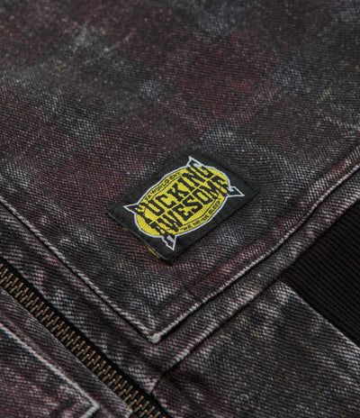 Fucking Awesome Distressed Plaid KO Work Jacket - Brown