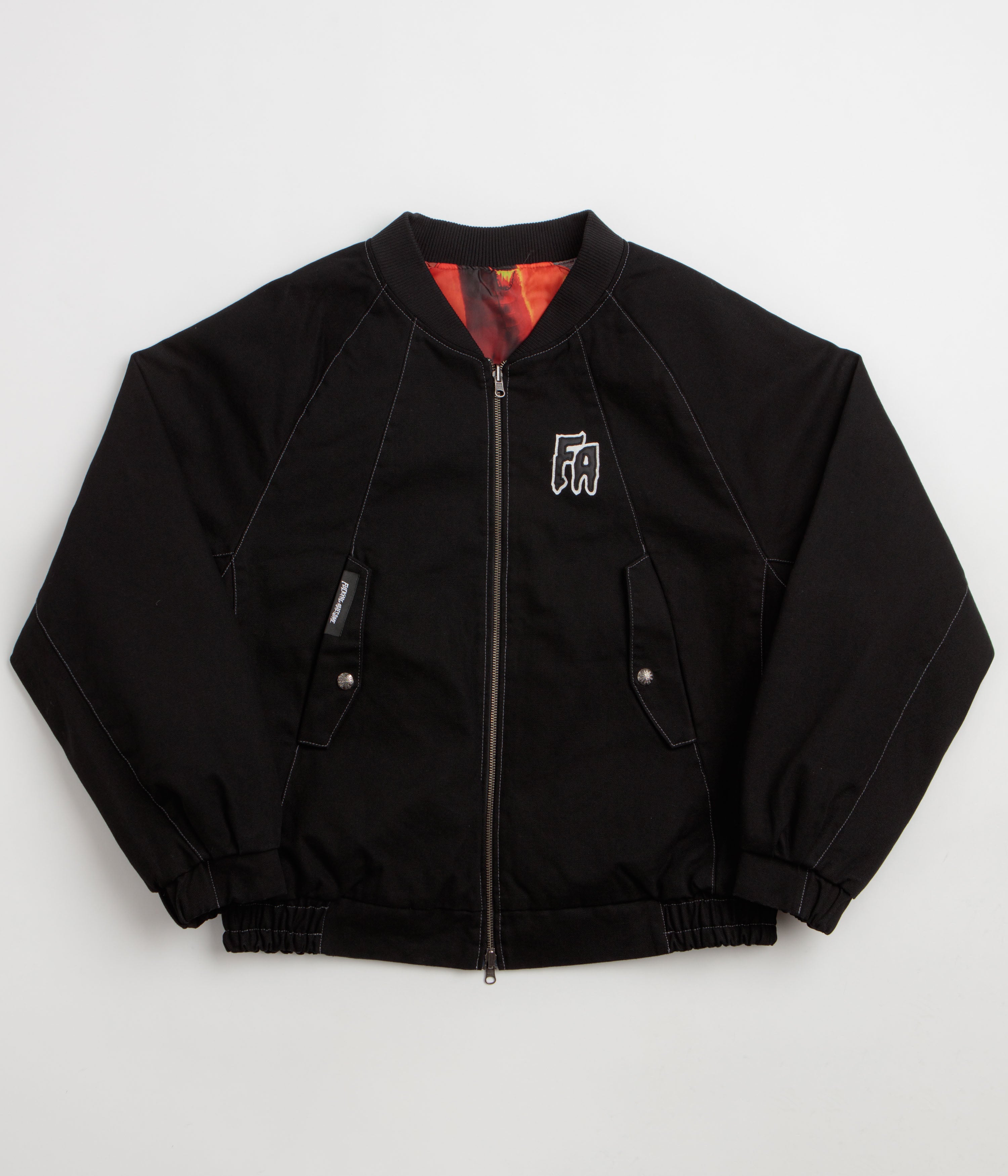 Fucking Awesome FA Reversible Bomber Jacket - Black