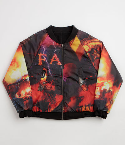 Fucking Awesome FA Reversible Bomber Jacket - Black