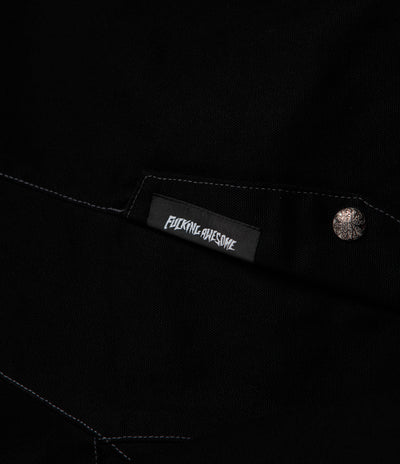 Fucking Awesome FA Reversible Bomber Jacket - Black