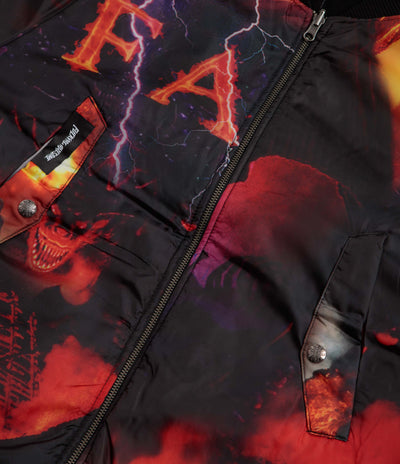 Fucking Awesome FA Reversible Bomber Jacket - Black