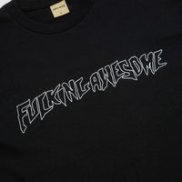 Fucking Awesome Fineline Glow In The Dark Stamp Logo Long Sleeve T-Shirt - Black thumbnail