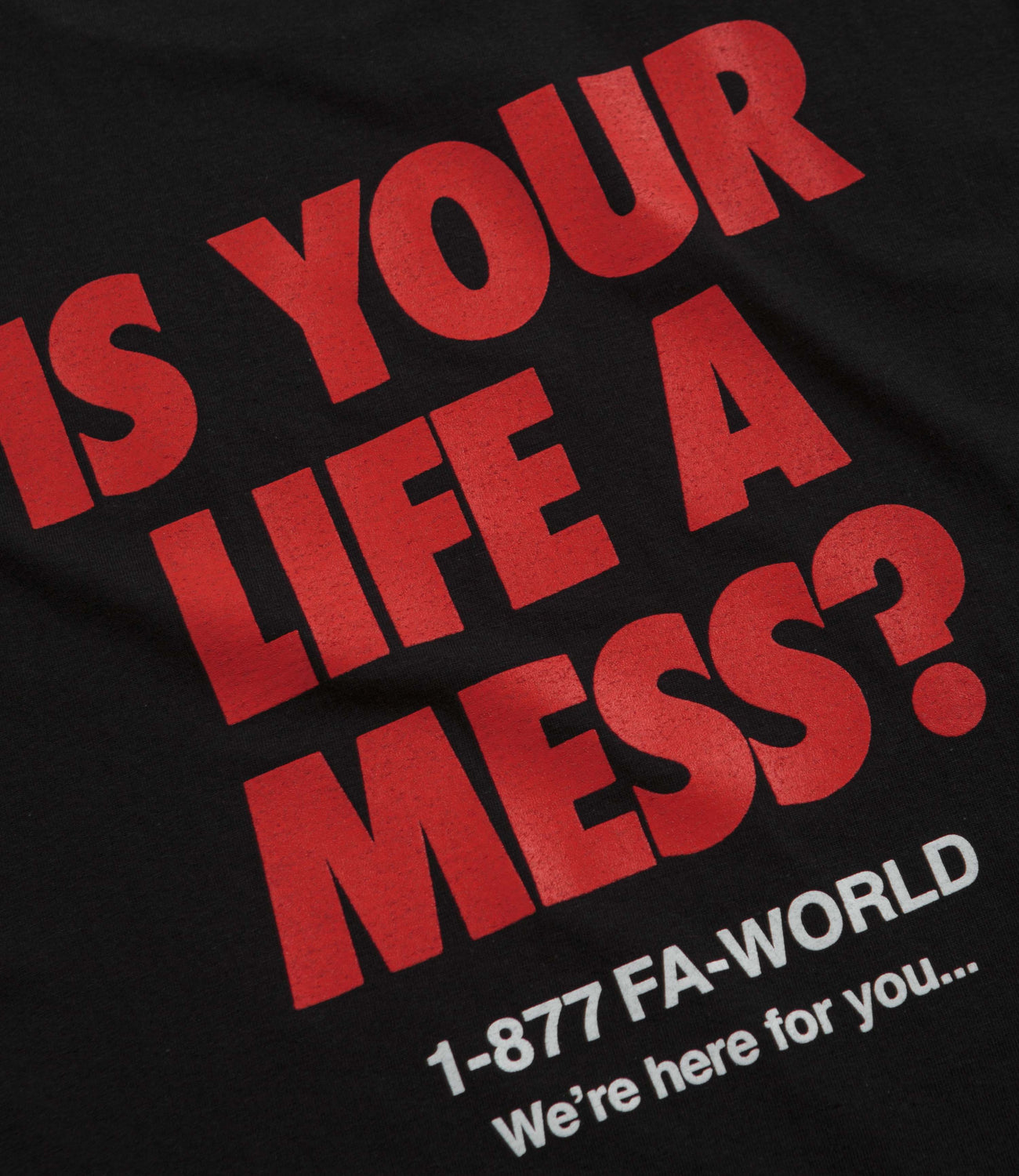 Fucking Awesome Is Your Life A Mess T-Shirt - Black | Flatspot