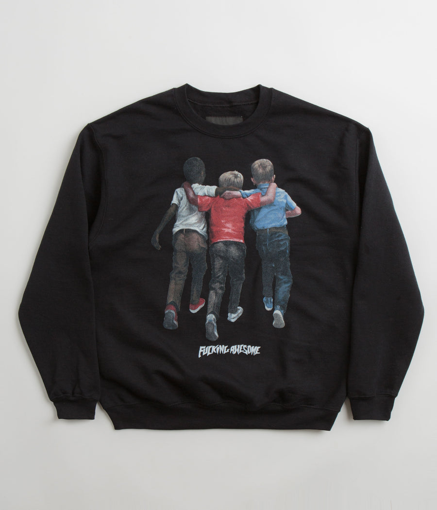 Fucking Awesome Kids Are Alright Crewneck Sweatshirt - Black