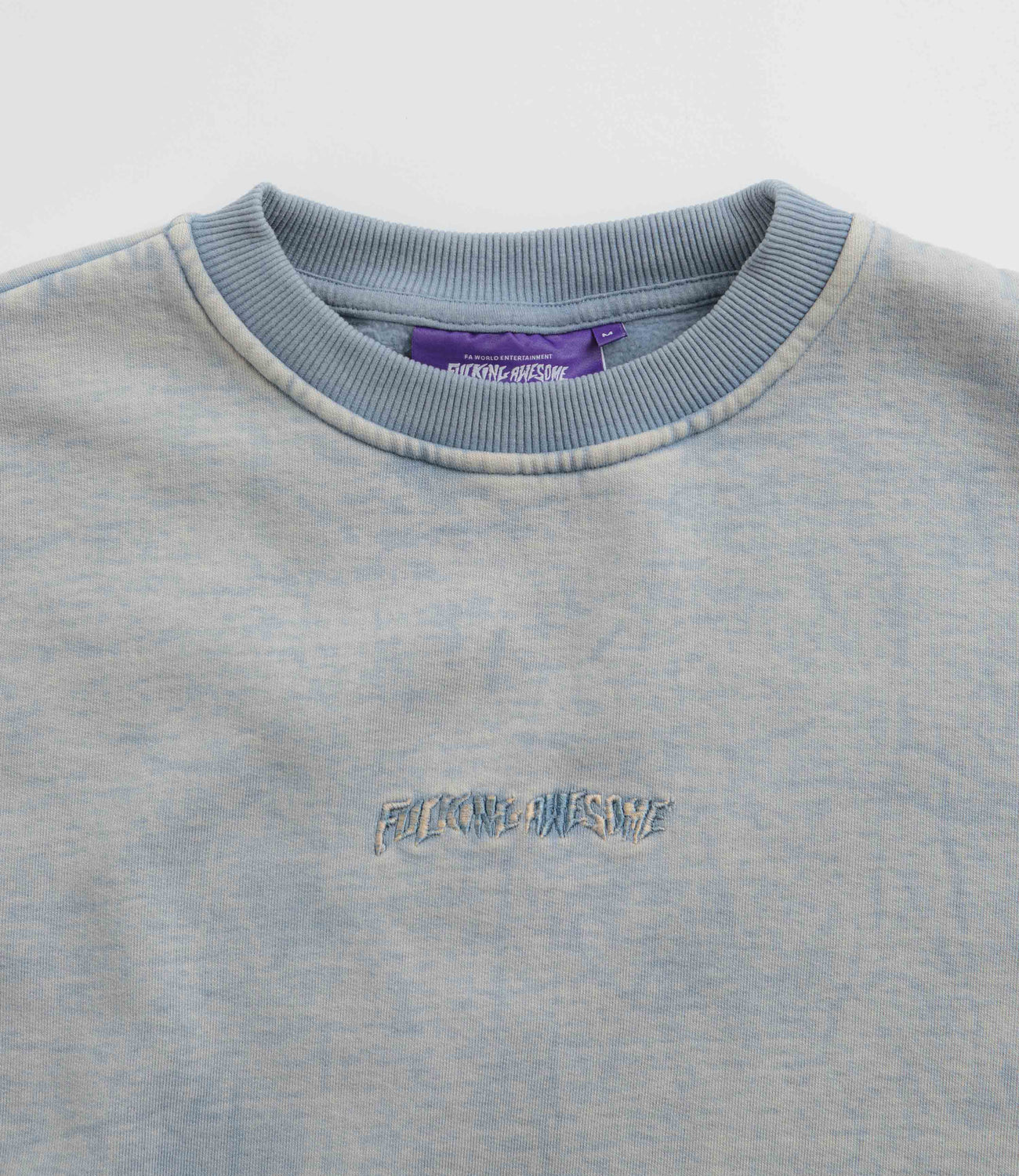 Fucking Awesome Men's FA Quarter Zip Sweat in Heather Grey