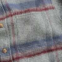 Fucking Awesome Oversized Flannel Shirt - Grey / Blue thumbnail
