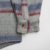 Fucking Awesome Oversized Flannel Shirt - Grey / Blue thumbnail