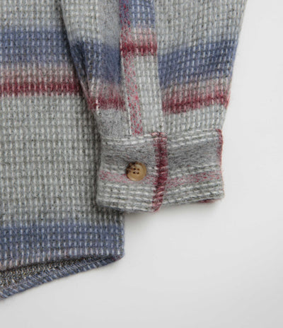 Fucking Awesome Oversized Flannel Shirt - Grey / Blue