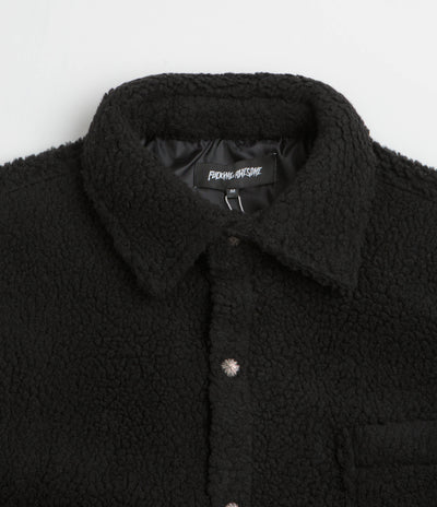Fucking Awesome Pile Fleece Overshirt - Black