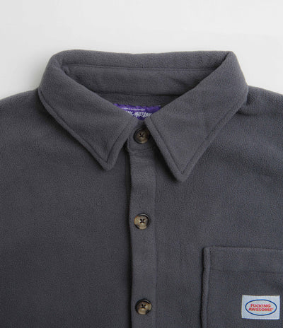 Fucking Awesome Polar Fleece Overshirt - Charcoal